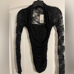 Forever 21 Black Lace Blouse